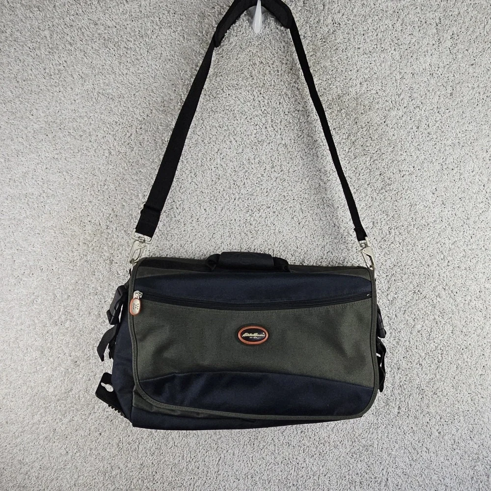 Eddie Bauer Laptop Luggage Shoulder Bag Ballistic Nylon Storage Carry On
